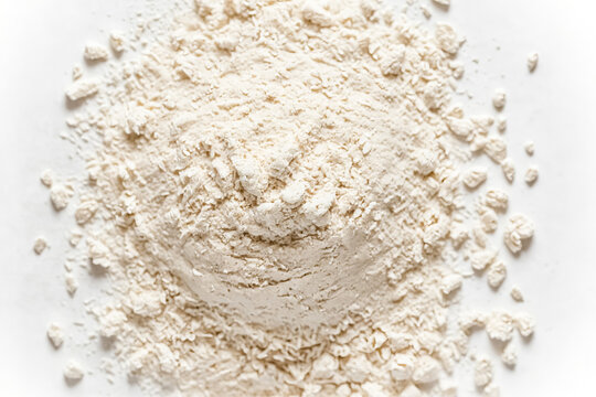 Close-up of white powder on white background