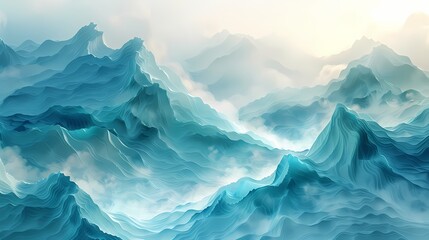 soft abstract texture pattern background withgradient of soft blues and greens