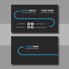 Fototapeta premium Creative modern Corporate Business card design template, Clean professional business card template, visiting card, business card template for business and personal use. Vector illustration design