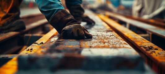 4. Focus on the precision of skilled hands guiding steel beams into place, a testament to the craftsmanship that shapes our urban landscapes.