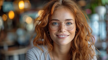 young happy business woman sitting at work desk with laptop smiling school professional online teacher coach advertising virtual distance students classes teaching remote education