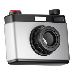 3d rendering photography icon. 3d hobbies icon concept