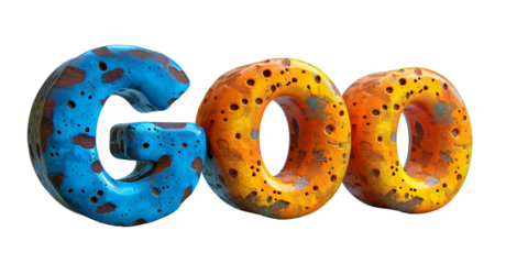 speech of Go isolated on transparent background 