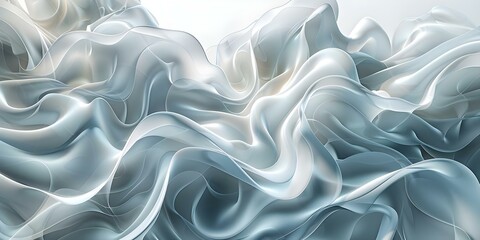 Obraz premium Highresolution digital artwork of a fluid wav. Concept Digital Artwork, Fluid Waves, High Resolution, Abstract Design