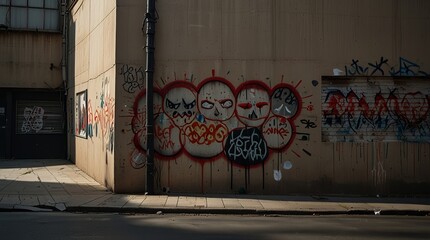 wall graffiti texture ai generated