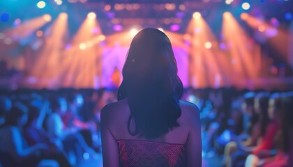 Attending a private fashion show