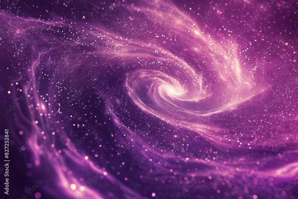 Wall mural a purple galaxy with a spiral shape