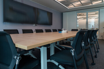 Business meeting room or Board room interiors.	