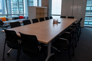 Business meeting room or Board room interiors.	