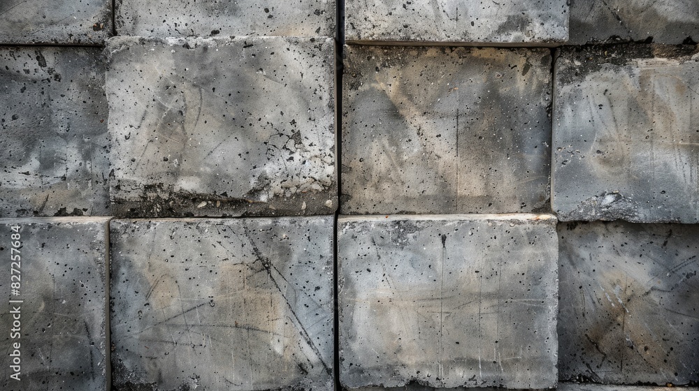 Poster Smooth and attractive surface of concrete block presented against a background