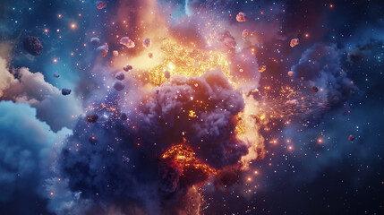 Fototapeta premium nebula and space