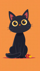 Fototapeta premium cat with eyes