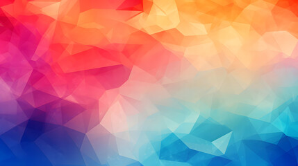 Colorful Low Poly Abstract Background
A colorful low poly abstract background featuring geometric shapes in red, orange, and blue hues, creating a modern and vibrant visual effect.
