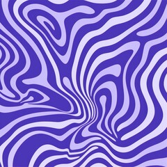 Purple and white curved stripes.