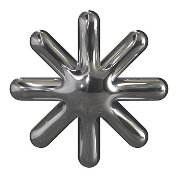 3d chrome Retro futuristic y2k elements