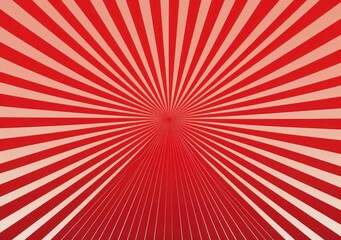 Dynamic Red Rays Sunburst Background with Radial Gradient and Bold Pattern for Energetic Designs - Generative AI