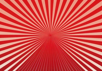 Fototapeta premium Dynamic Red Rays Sunburst Background with Radial Gradient and Bold Pattern for Energetic Designs - Generative AI