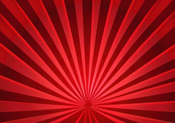 Dynamic Red Rays Sunburst Background with Radial Gradient and Bold Pattern for Energetic Designs - Generative AI