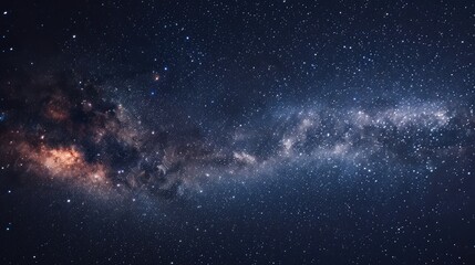 View of the Milky Way and star filled sky from Mt Jigatake