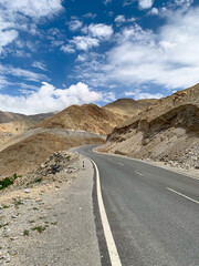 Tibet or Tibetan monastery, culture, belief, people, mountain, stupa, landscape in Ladakh, northern India, Himalaya mountain range, giantic and immense mountain, roof of the world 