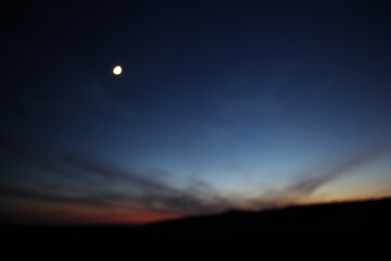 Mond mit Polarlichter