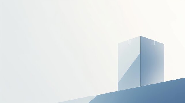 Illustration of a voting ballot on a pristine white backdrop created in a 2d format