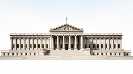 Obraz premium capitol building city on a white background png