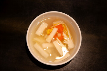 View of the water kimchi