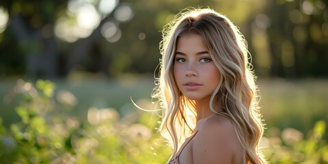 Close-Up Portrait of a High School Senior Cheerleader. Concept Portrait Photography, Senior Photo Session, Cheerleader Poses