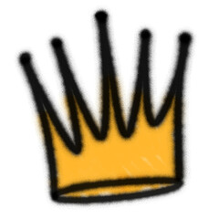 spray king crown graffiti style background   © arts_vector