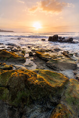 Scenic sunrise at Costa Calma beach, Fuerteventura