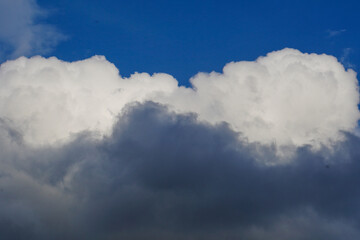 Obraz premium Blue sky clouds background, Beautiful landscape with cloud