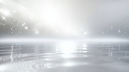 a product advertisement that utilizes the brilliance of a sparkle silver texture to features