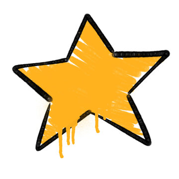 recommend clip art: spray drips graffiti element star shape