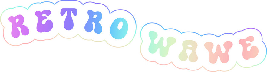 y2k happy retro stickers 