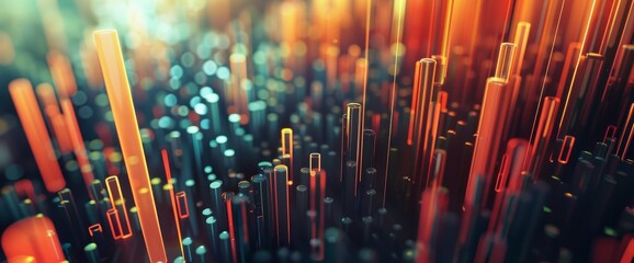 Obraz premium Abstract Visualization Of Market Penetration , Abstract Pictures HD