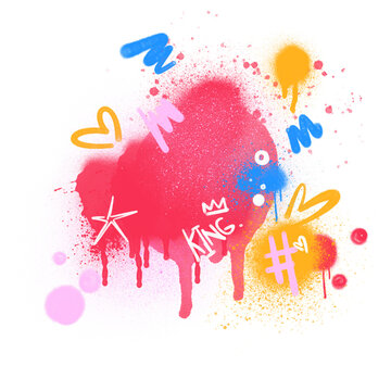 spray drips graffiti style background