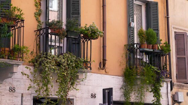 Close-up view of a Veronese balcony