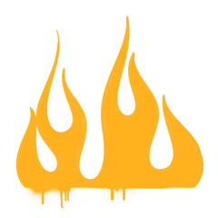 spray flame fire graffiti style element
