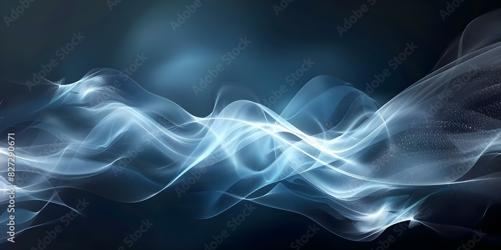 Poster futuristic wave design: ideal for technology and science concepts on abstract background. concept te
