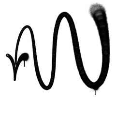 spray arrow graffiti style element