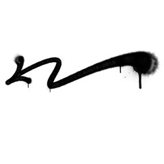 spray arrow graffiti style element