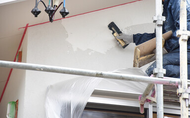 House Exterior Repair with Stucco Wall – Home Renovation Work...