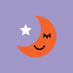 シンプルなハロウィンのカラーアイコン