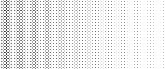 Blended  black ninja star on white for pattern and background,  Abstract geometric texture collection design. 