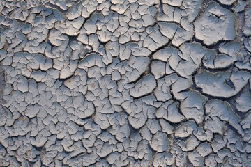 A dry, cracked surface of the earth