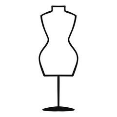 mannequin isolated Dummy Vector Transparent Outline