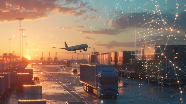 The cargo logistics terminal