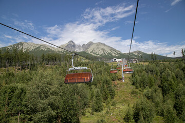 Fototapeta premium Scenic view of the Tatras Mountains in Slovakia