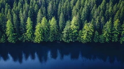 Forest aerial footage